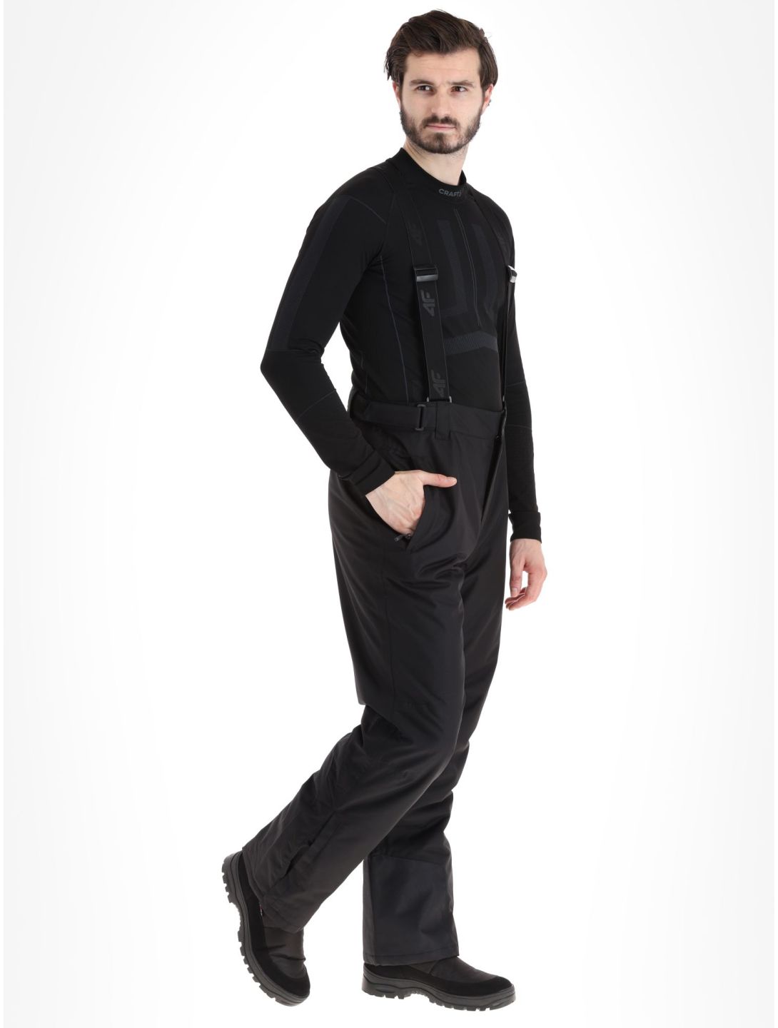 4F, Trousers Fnk  M361 skibroek heren Deep Black zwart 