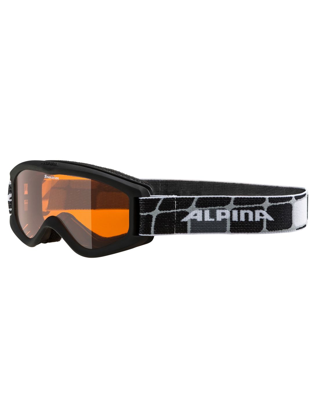 Alpina, Carvy 2.0 skibril kinderen Black Matt zwart 