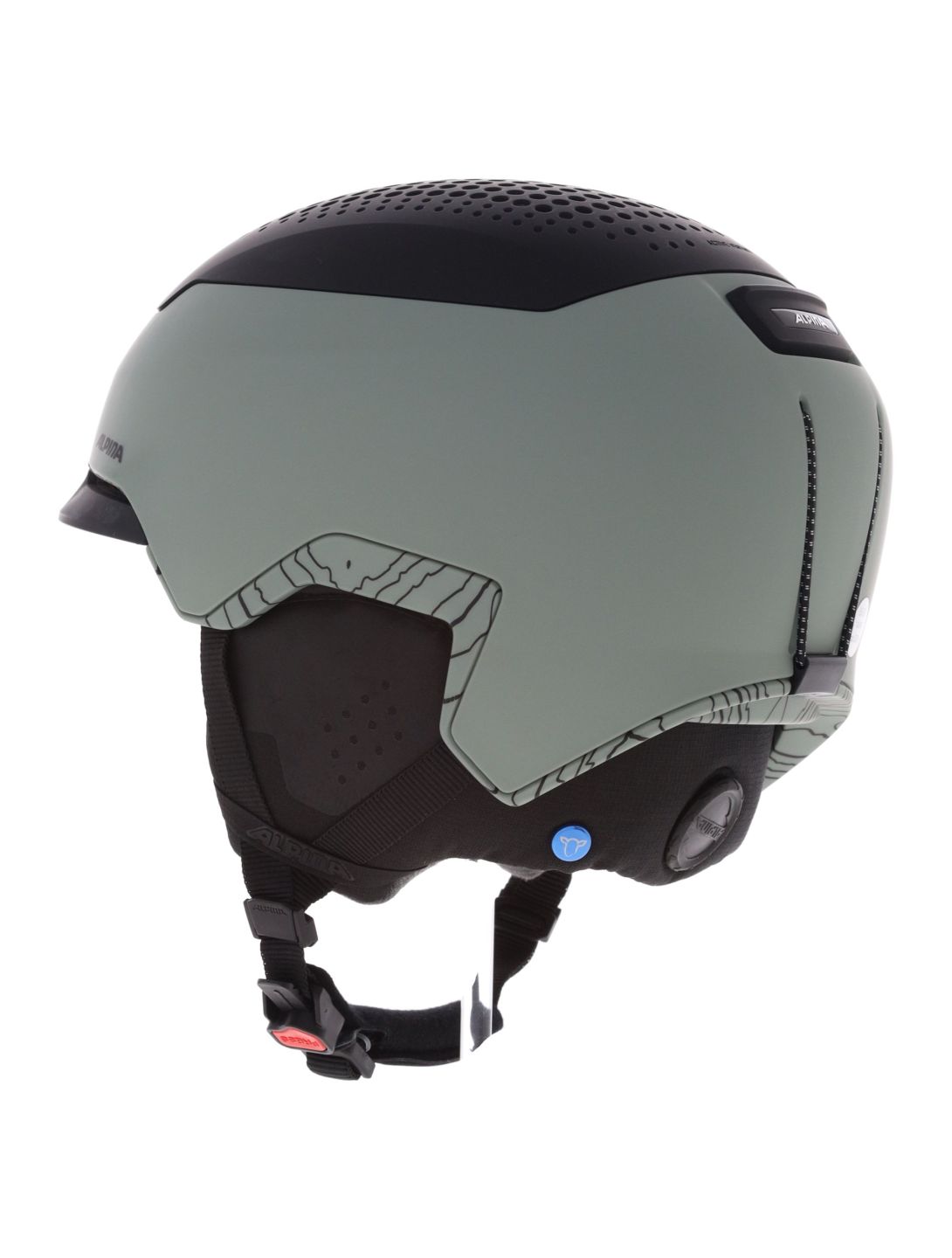 Alpina, Gems skihelm unisex Willow Green Black Matt groen, zwart 