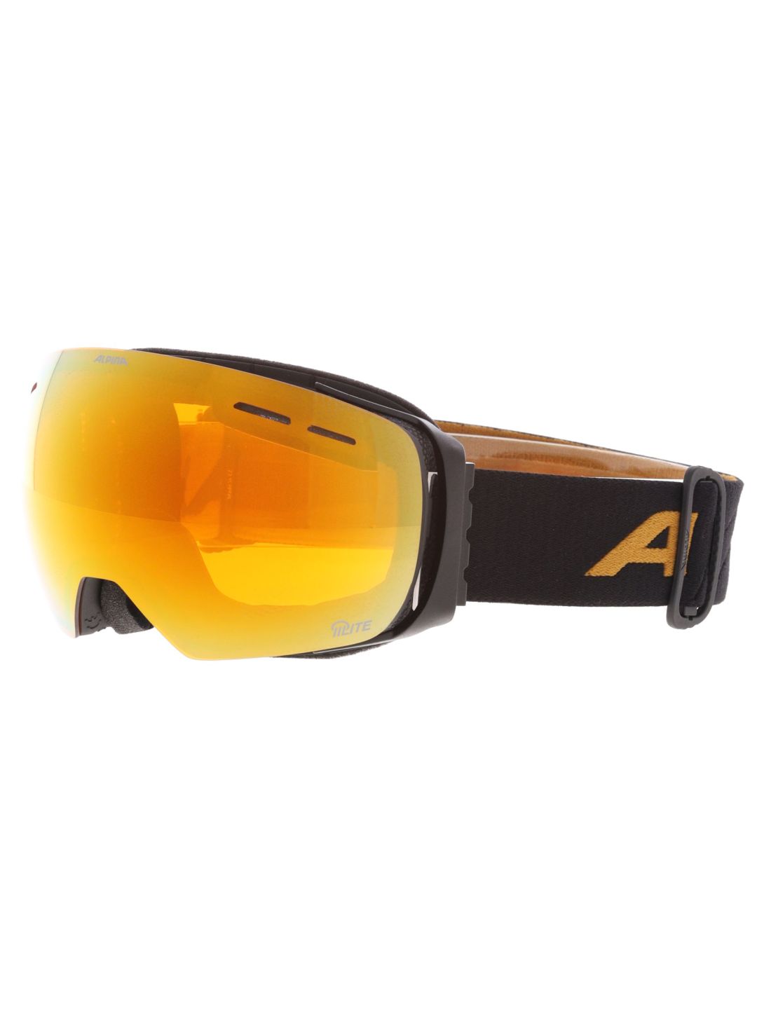 Alpina, Granby Q-lite skibril unisex Black Gold Matt zwart 