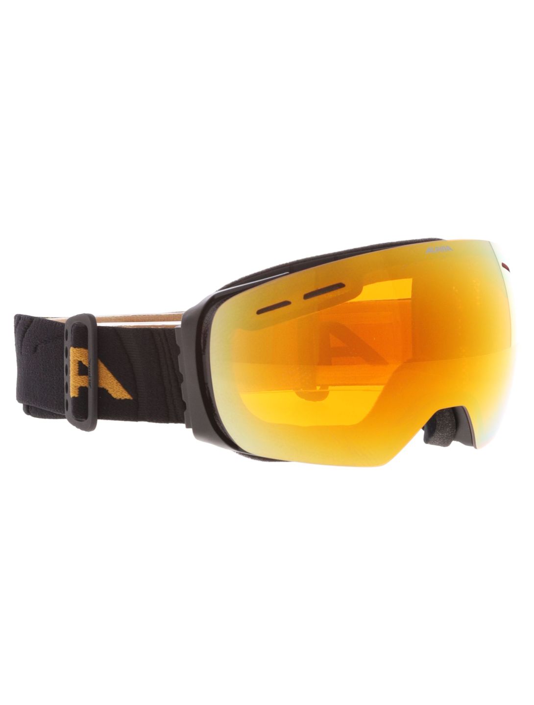 Alpina, Granby Q-lite skibril unisex Black Gold Matt zwart 