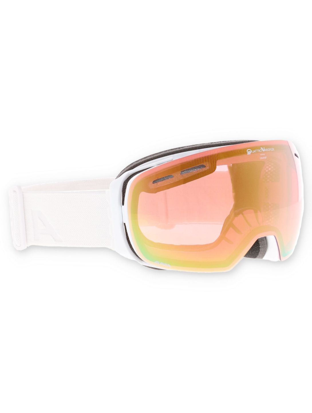 Alpina, Granby Qv skibril extra lens unisex White Gloss wit 