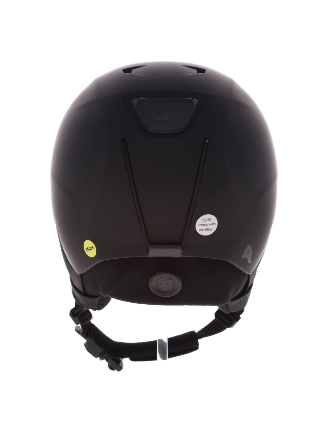 Alpina, Kroon Mips skihelm unisex Black Matt zwart 