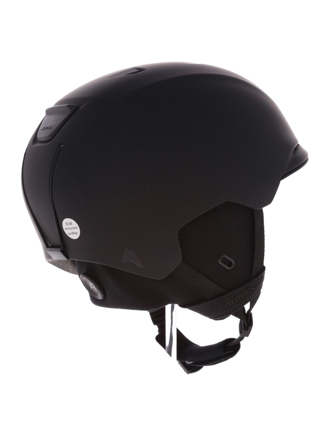 Alpina, Kroon Mips skihelm unisex Black Matt zwart 