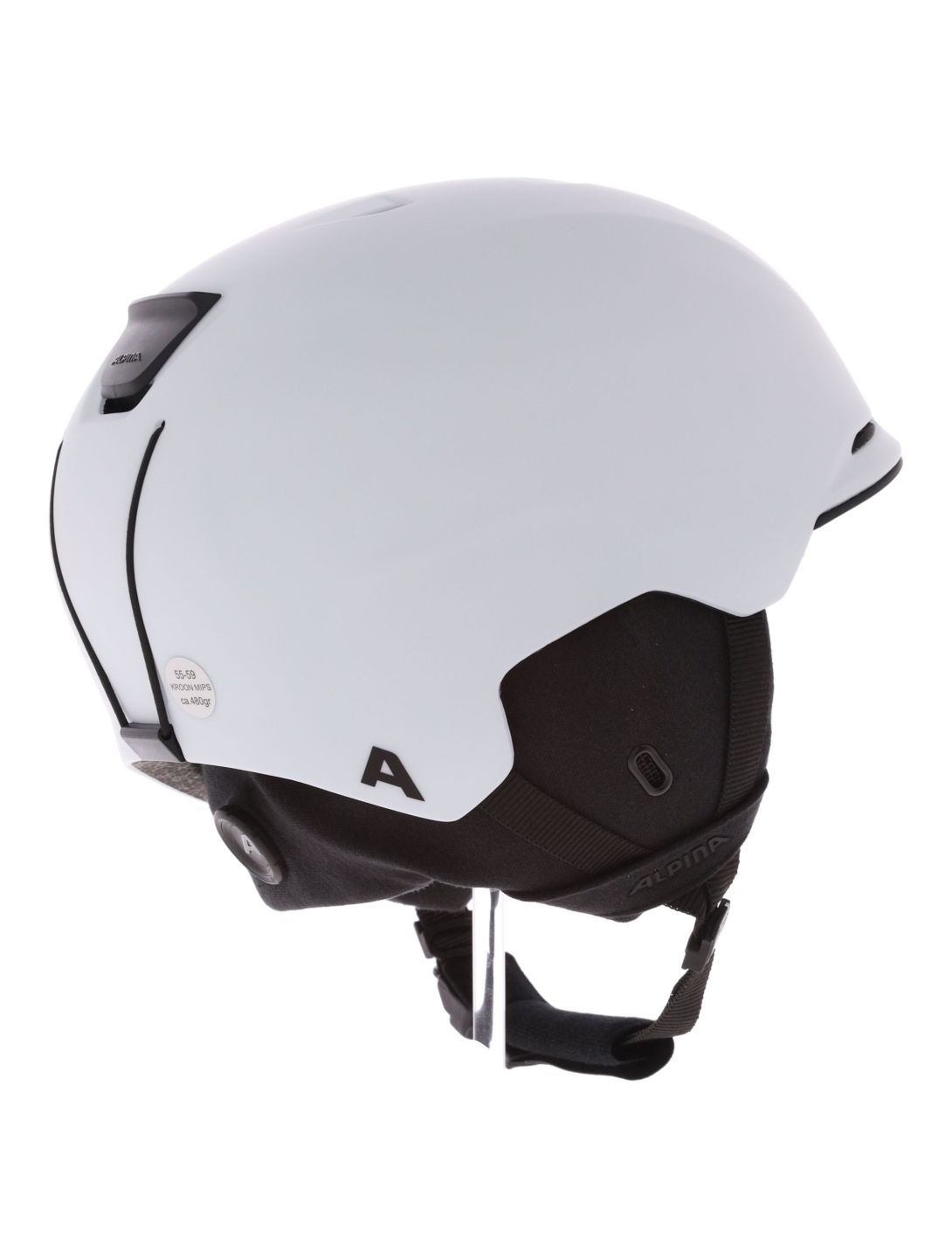 Alpina, Kroon Mips skihelm unisex White Matt wit 