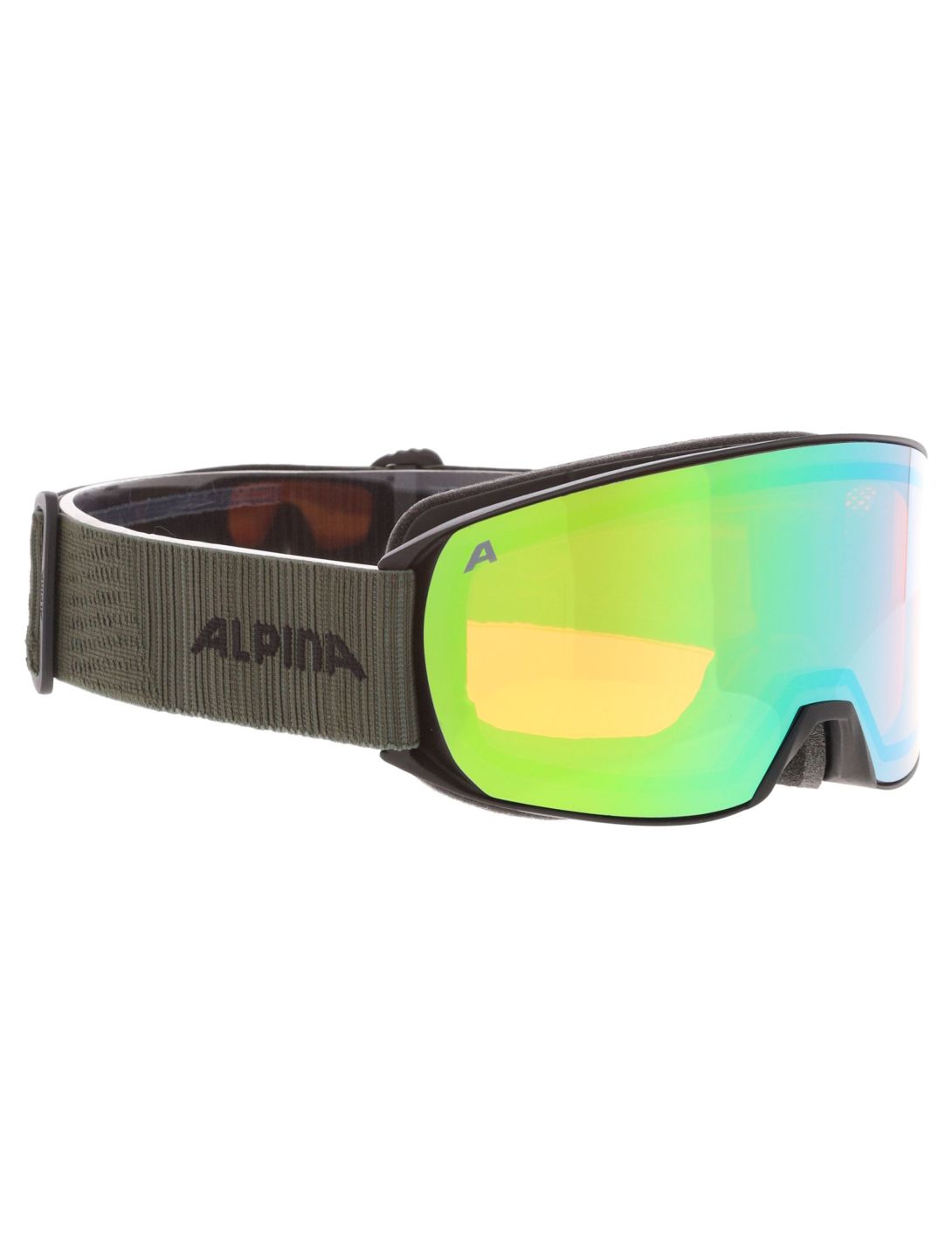 Alpina, Nakiska Q skibril unisex Black Olive Matt groen 