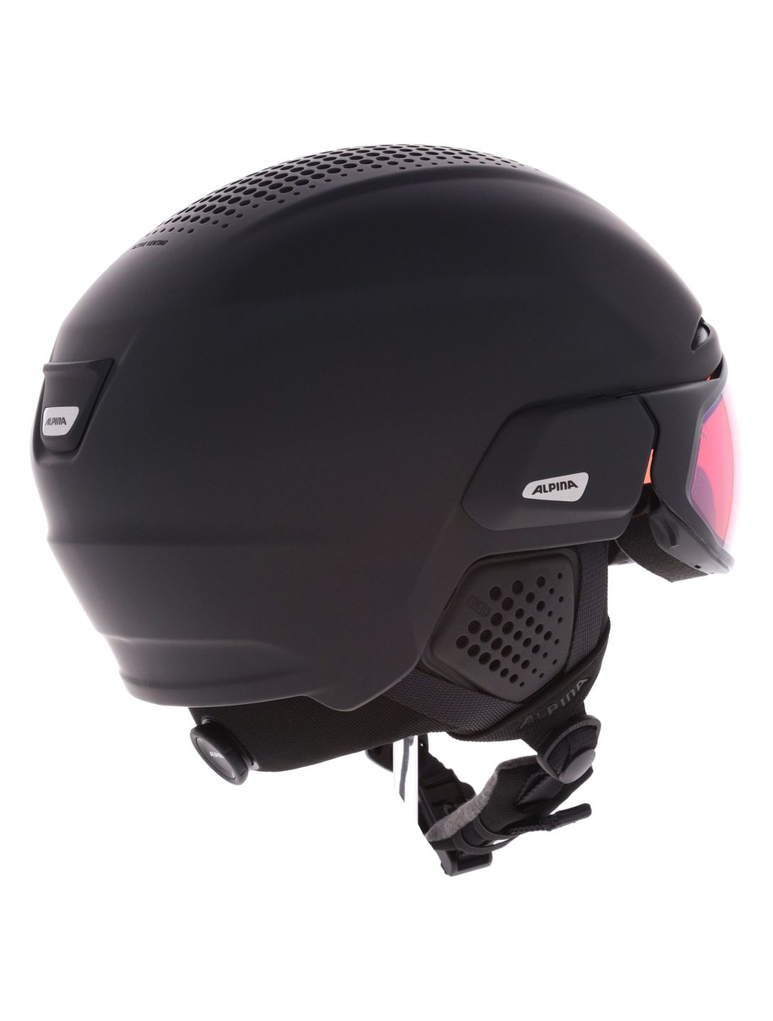 Alpina, ORO QV Mips skihelm met vizier unisex Black Matt zwart 