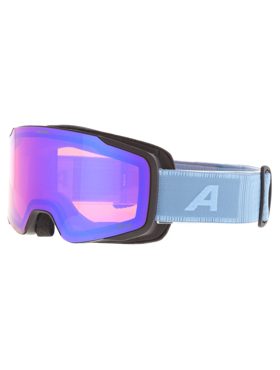 Alpina, Taos Q-Lite skibril unisex Black Smoke Blue Matt blauw 