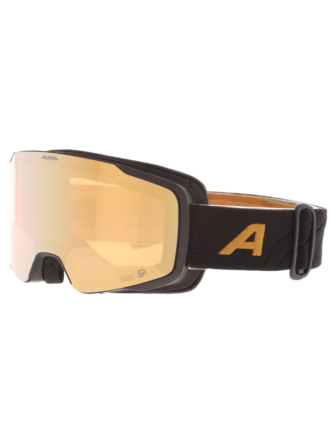 Alpina, Taos Q skibril unisex Black Gold Matt Goud, zwart 