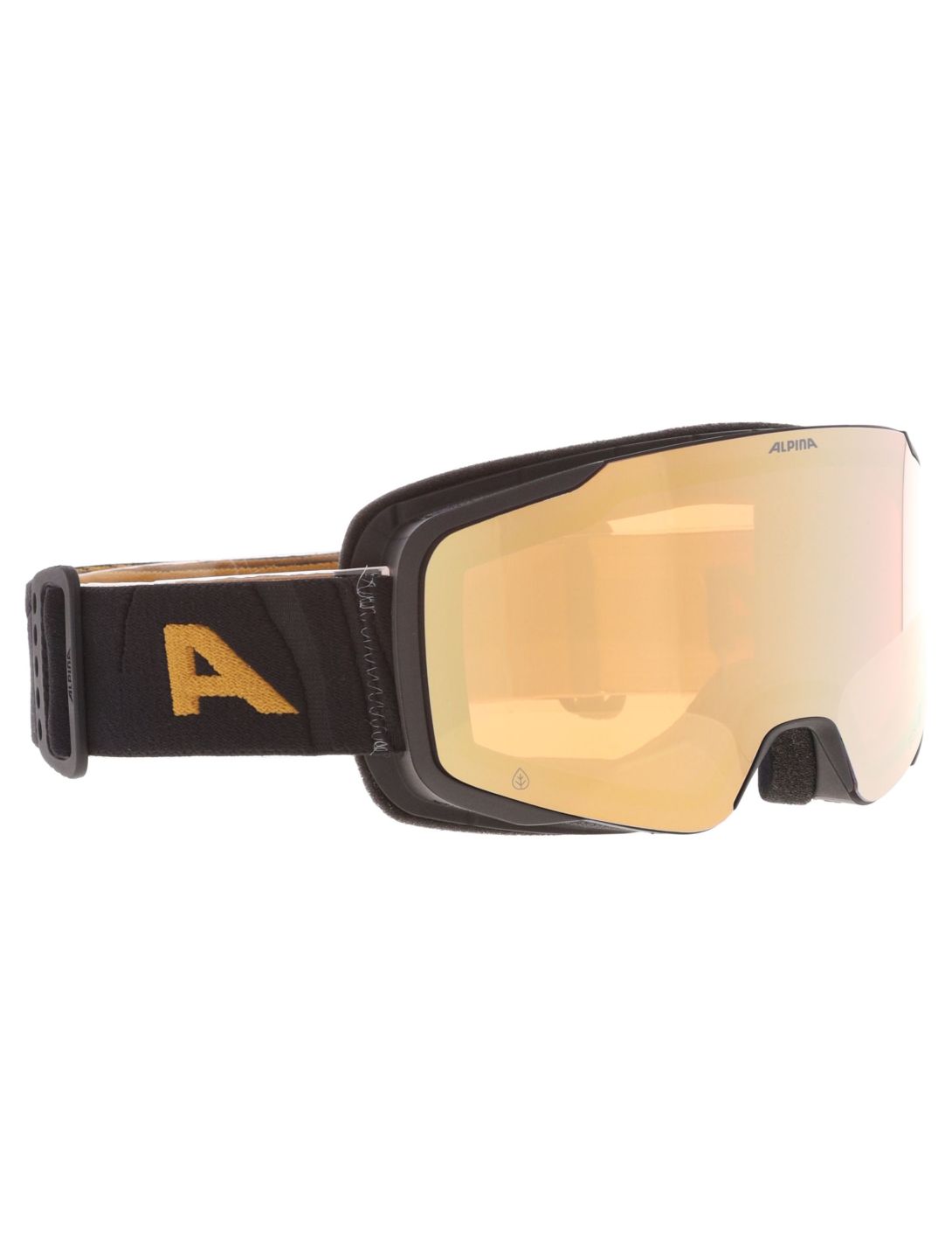 Alpina, Taos Q skibril unisex Black Gold Matt Goud, zwart 