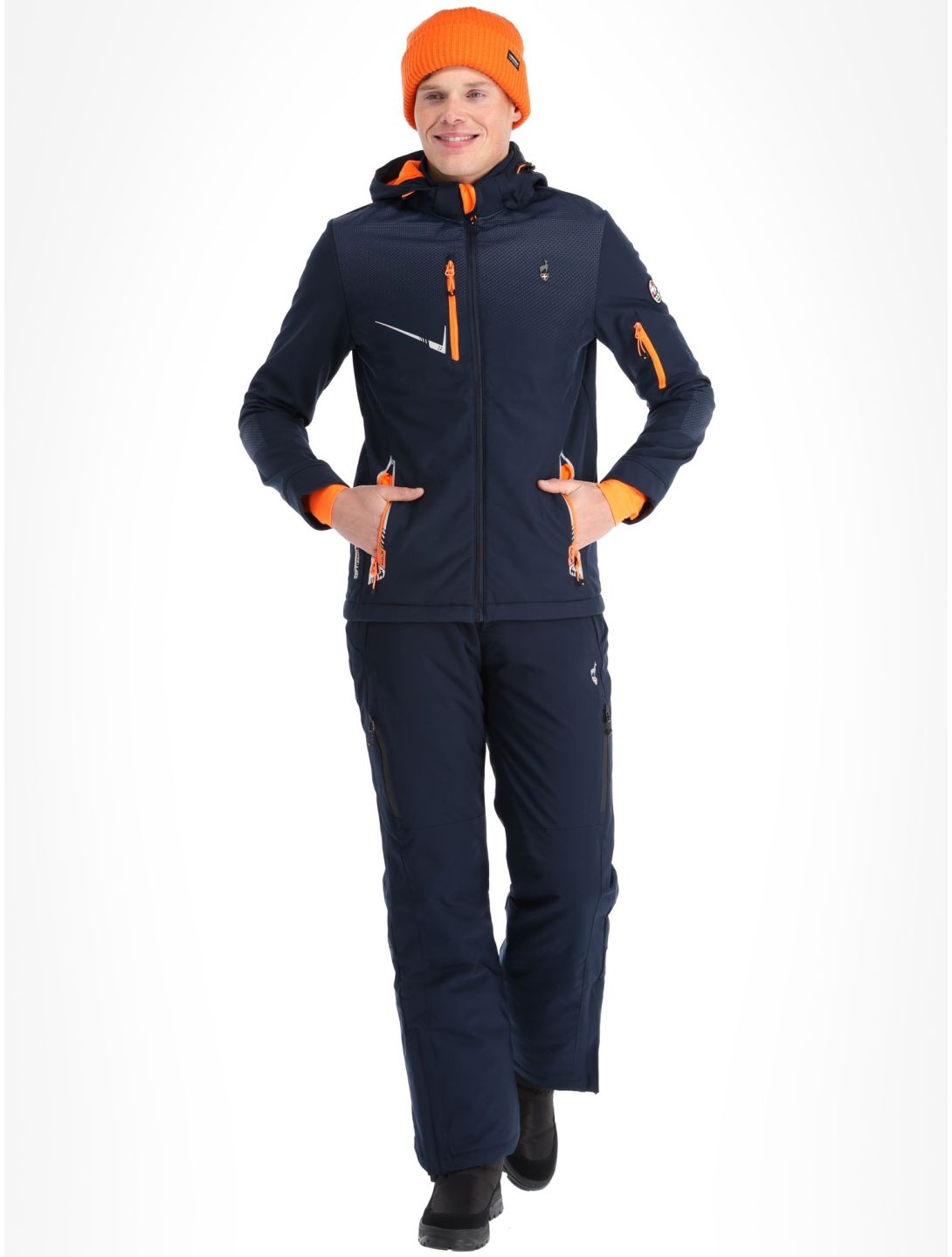 Aulp, Nevim softshell ski-jas heren Navy blauw 