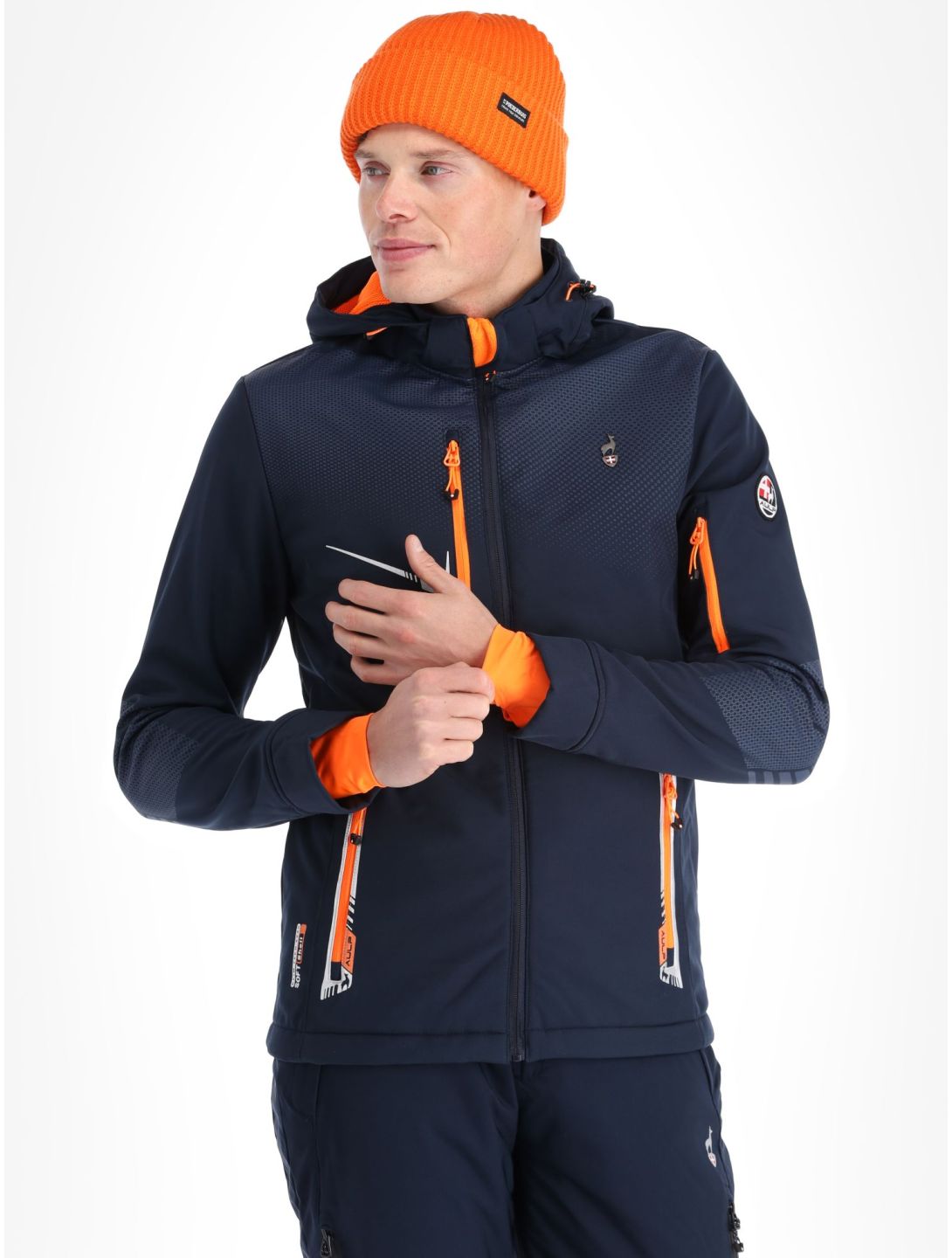 Aulp, Nevim softshell ski-jas heren Navy blauw 