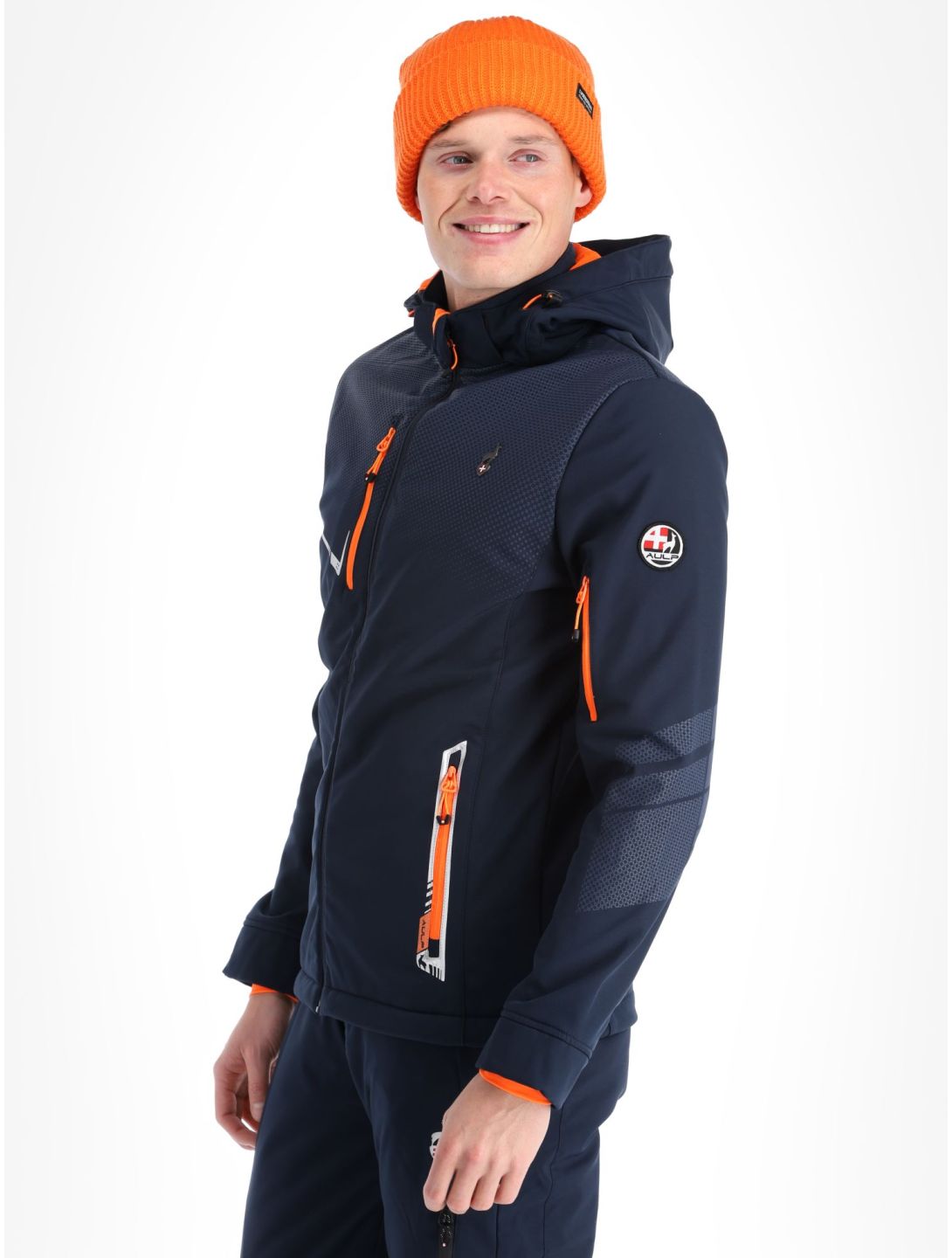 Aulp, Nevim softshell ski-jas heren Navy blauw 