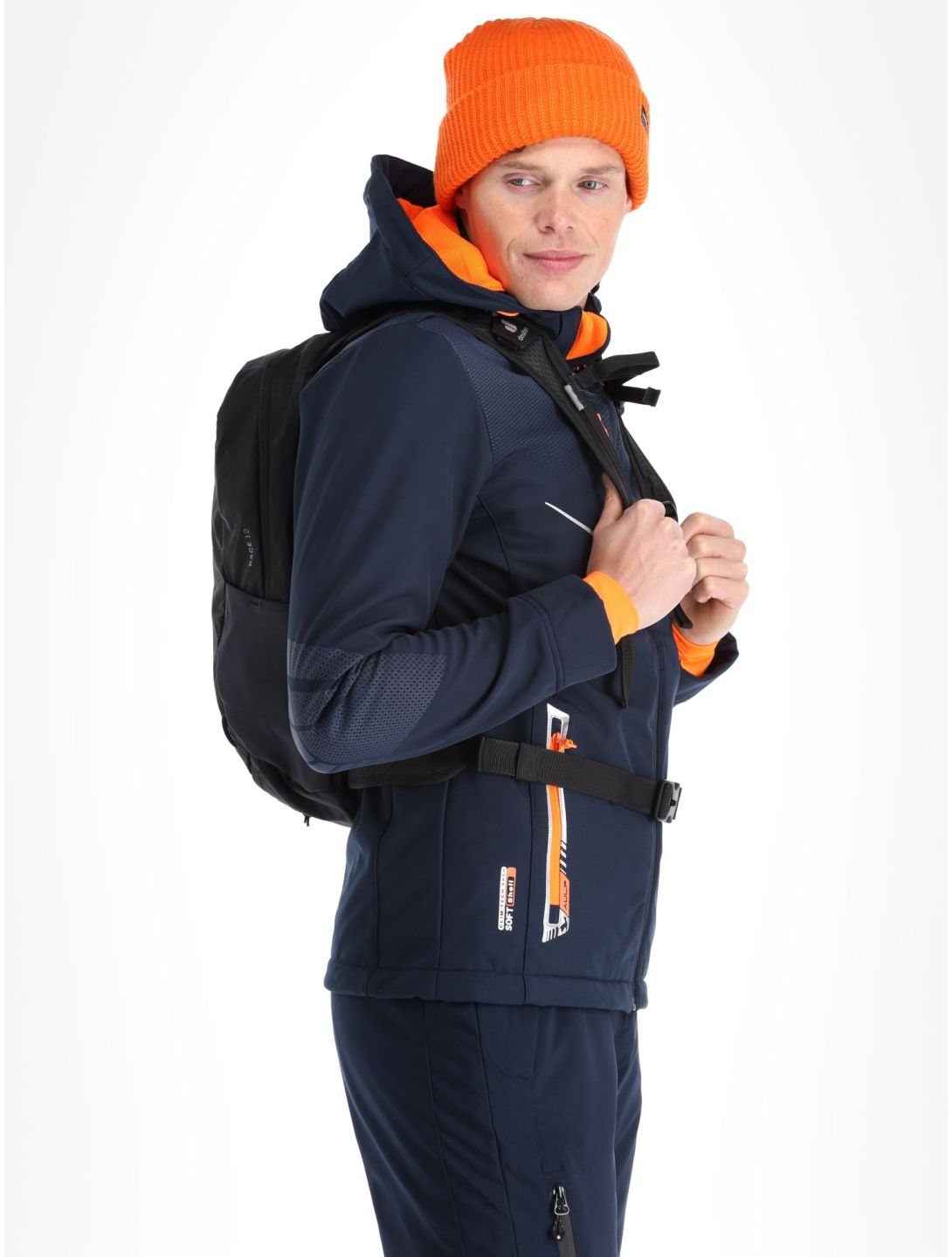 Aulp, Nevim softshell ski-jas heren Navy blauw 