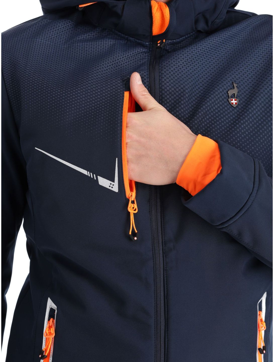 Aulp, Nevim softshell ski-jas heren Navy blauw 