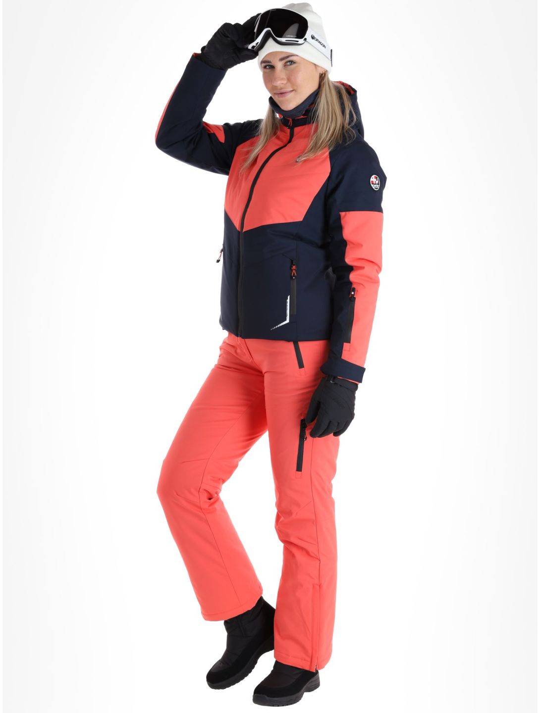 Aulp, Sofia ski-jas dames Grenadine blauw, rood 