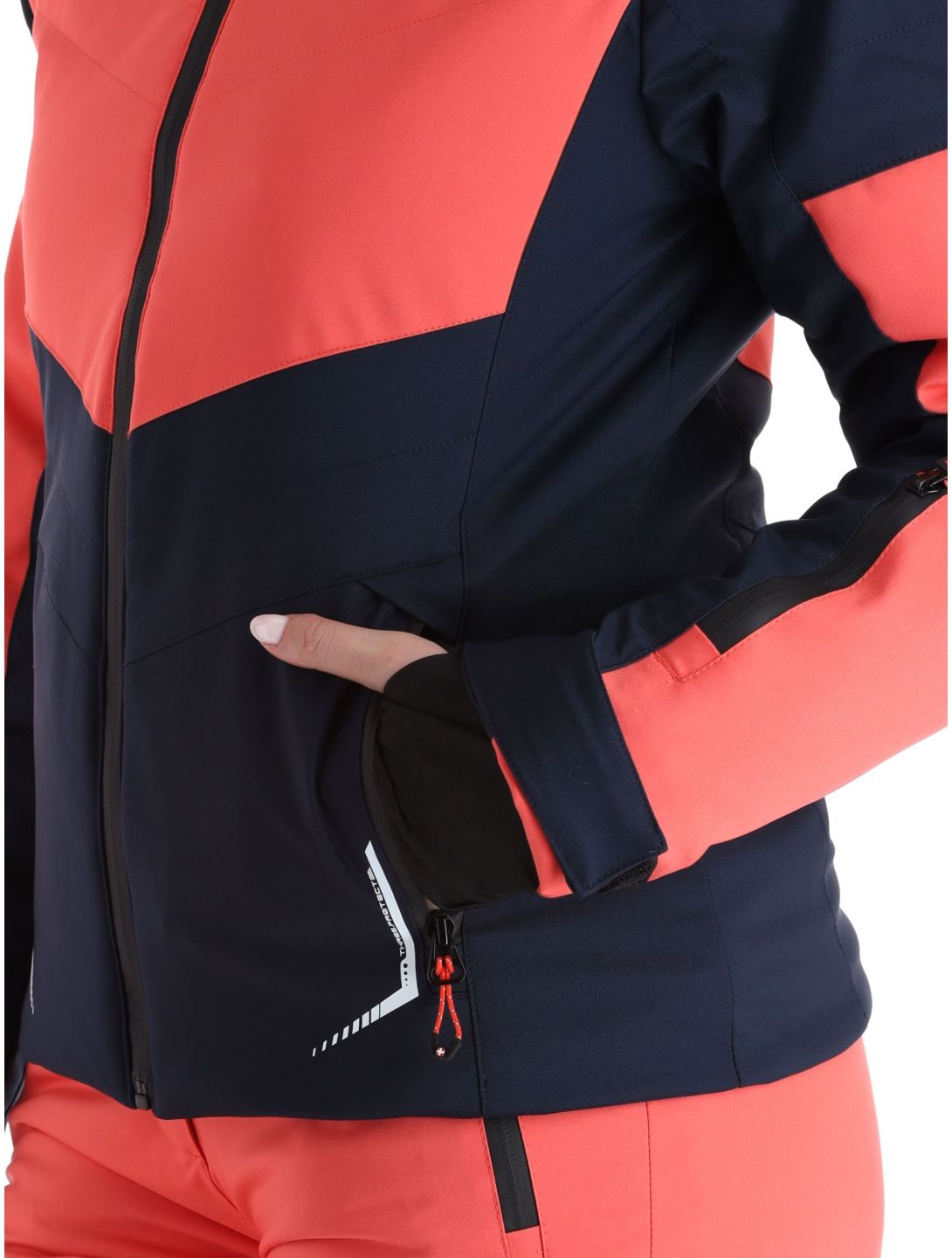 Aulp, Sofia ski-jas dames Grenadine blauw, rood 