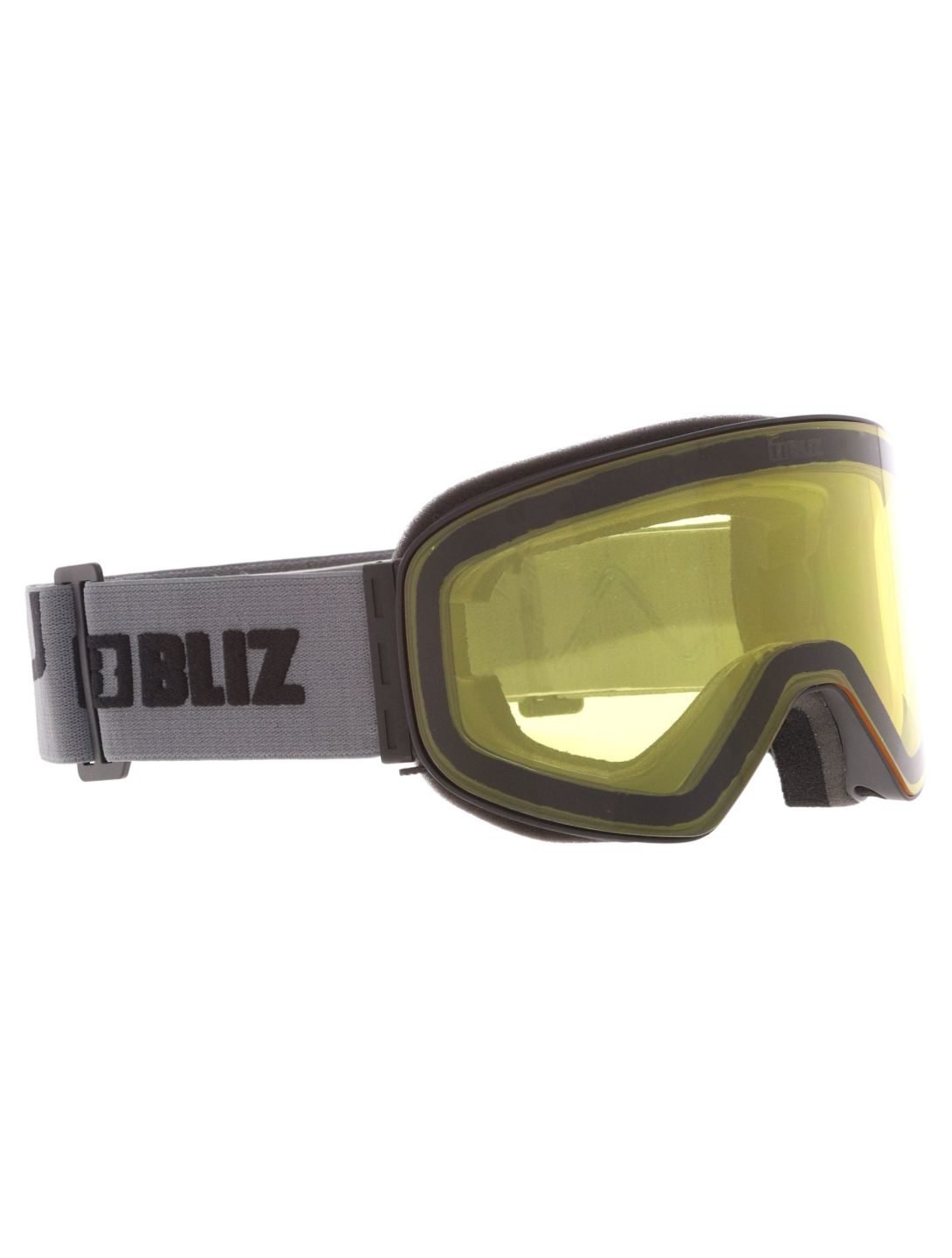 Bliz, Flow skibril unisex Matte Black - Brown w Gold Multi zwart 