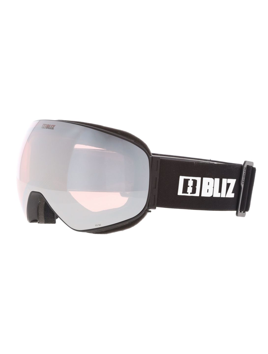 Bliz, Floz skibril unisex Matte Black - Pink w Silver Mirror zwart 