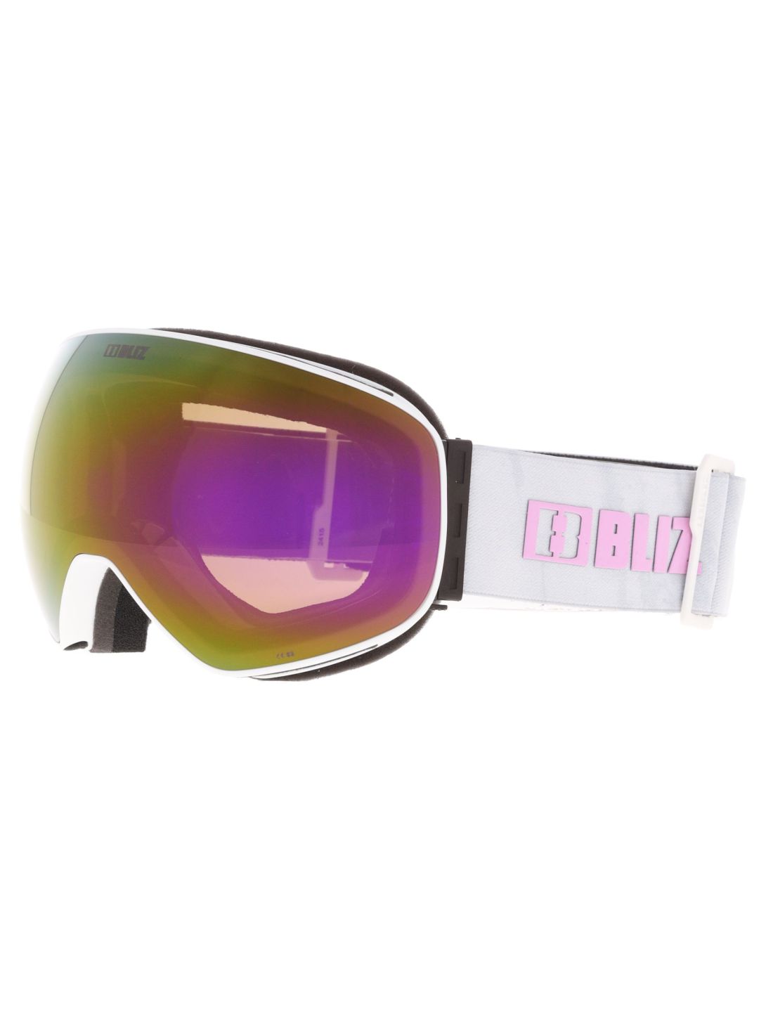 Bliz, Floz skibril unisex Matte White - Brown with Pink Multi wit 