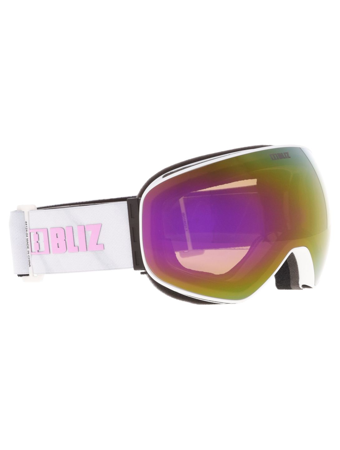 Bliz, Floz skibril unisex Matte White - Brown with Pink Multi wit 