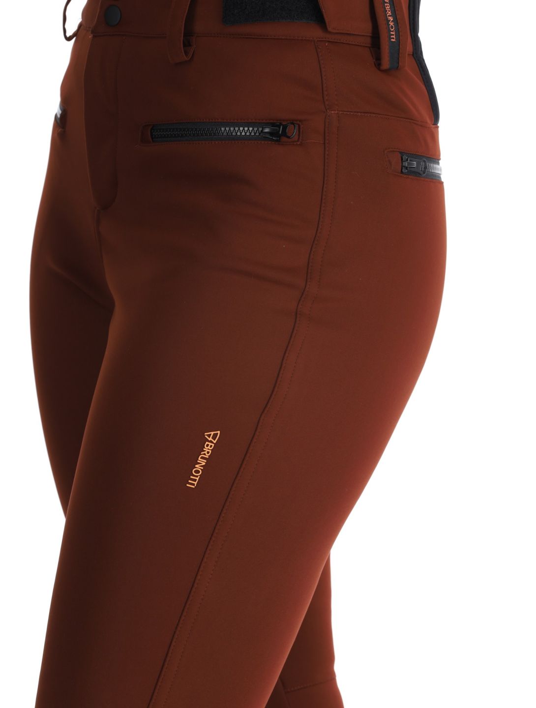 Brunotti, Coldlake softshell skibroek dames Port rood 