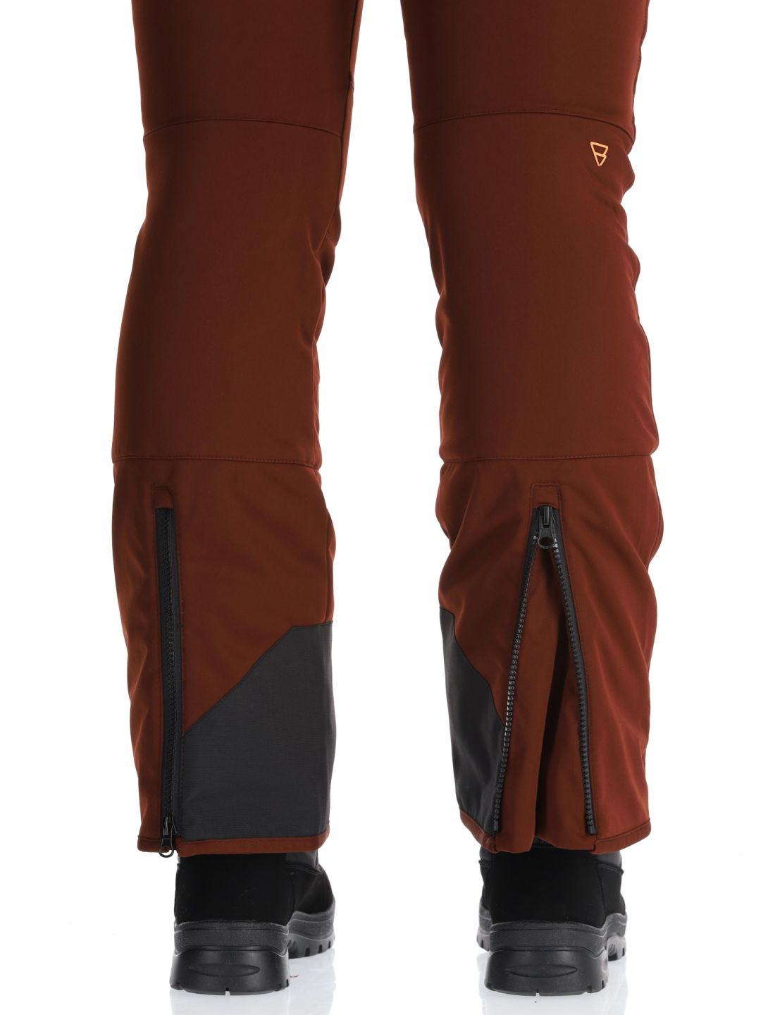 Brunotti, Coldlake softshell skibroek dames Port rood 