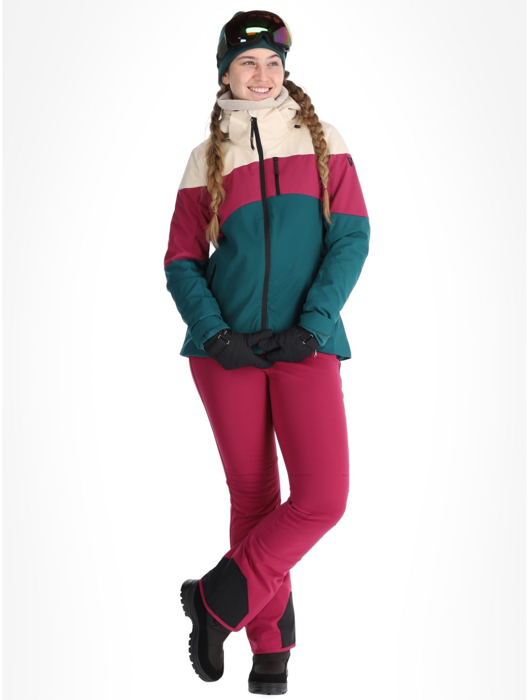 Brunotti, Fastonia ski-jas dames Evergreen groen 