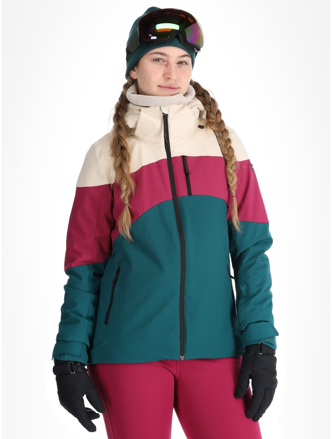 Brunotti, Fastonia ski-jas dames Evergreen groen 