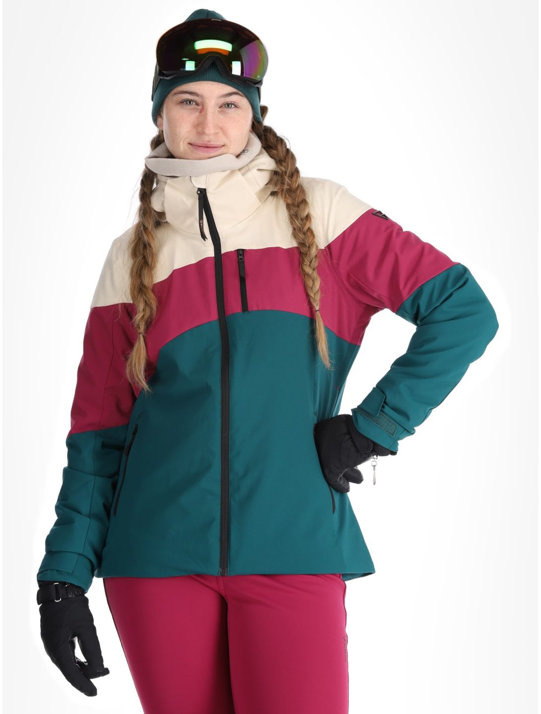 Brunotti, Fastonia ski-jas dames Evergreen groen 