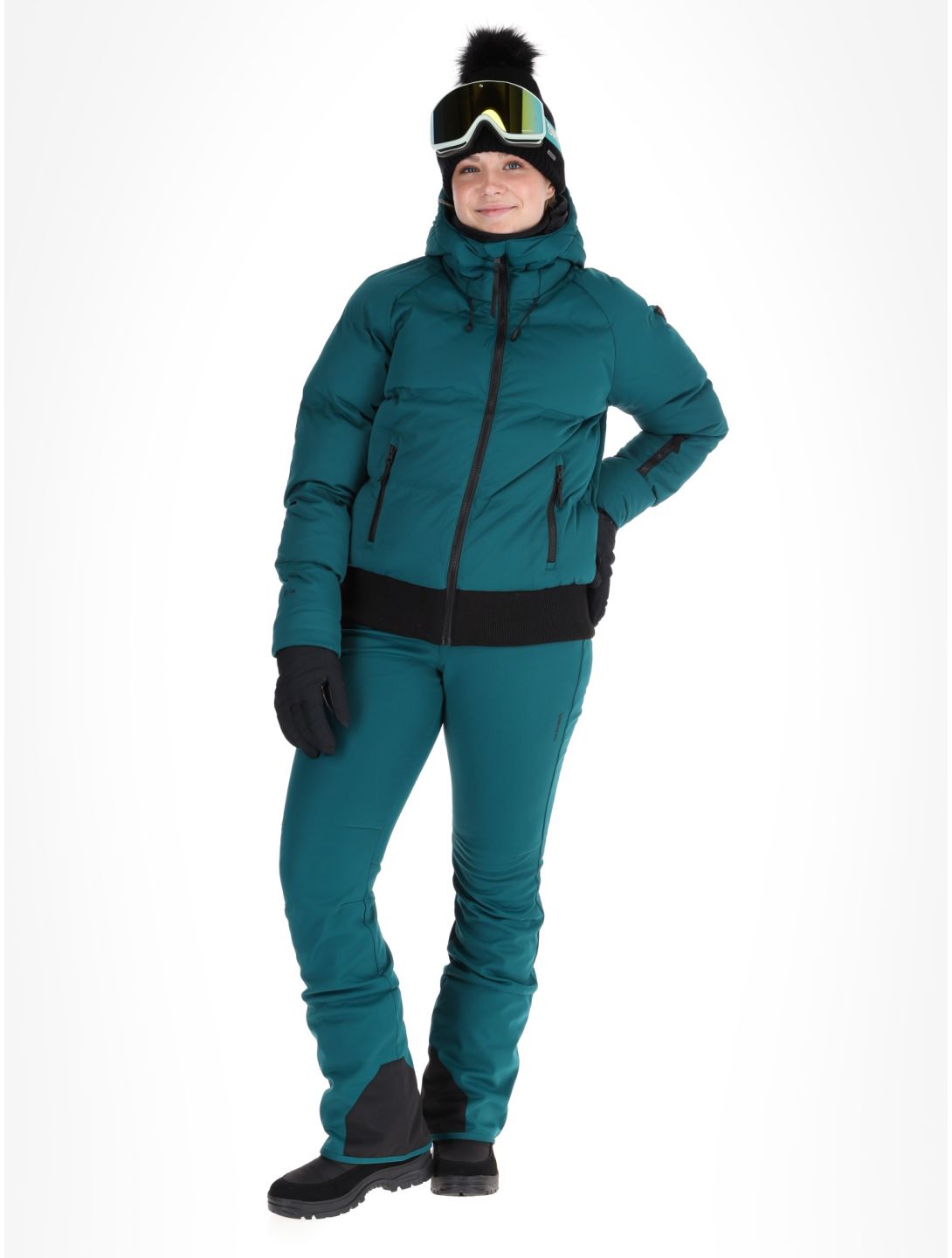 Brunotti, Firecrown ski-jas dames Evergreen groen 