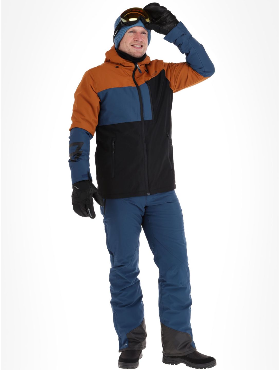 Brunotti, Flynners ski-jas heren Black blauw, bruin, zwart 