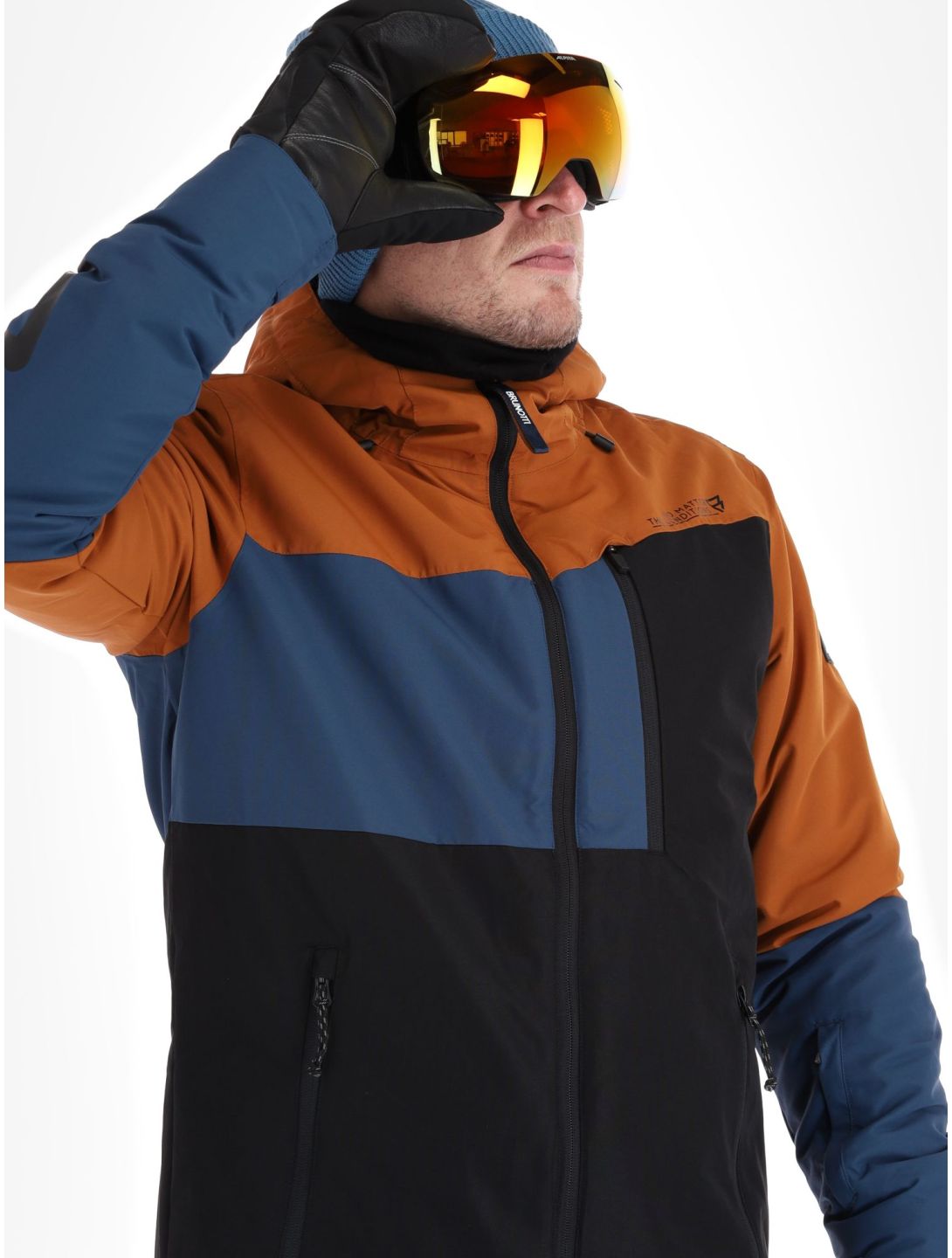 Brunotti, Flynners ski-jas heren Black blauw, bruin, zwart 