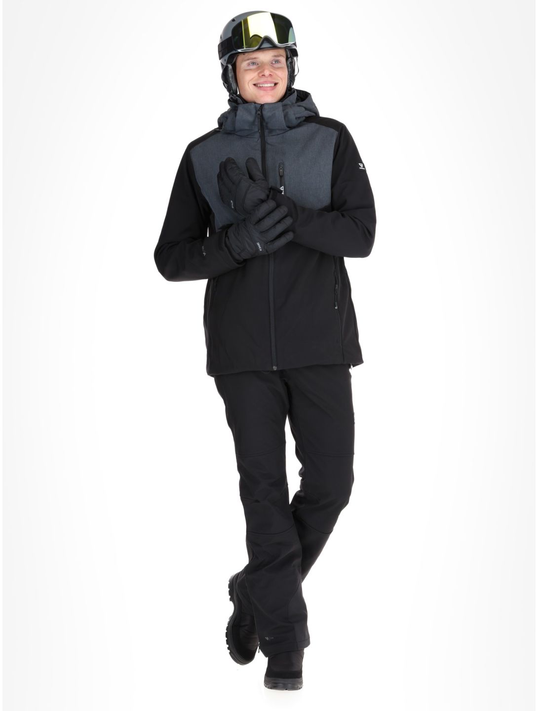 Brunotti, Twinstroke softshell ski-jas heren Black zwart 