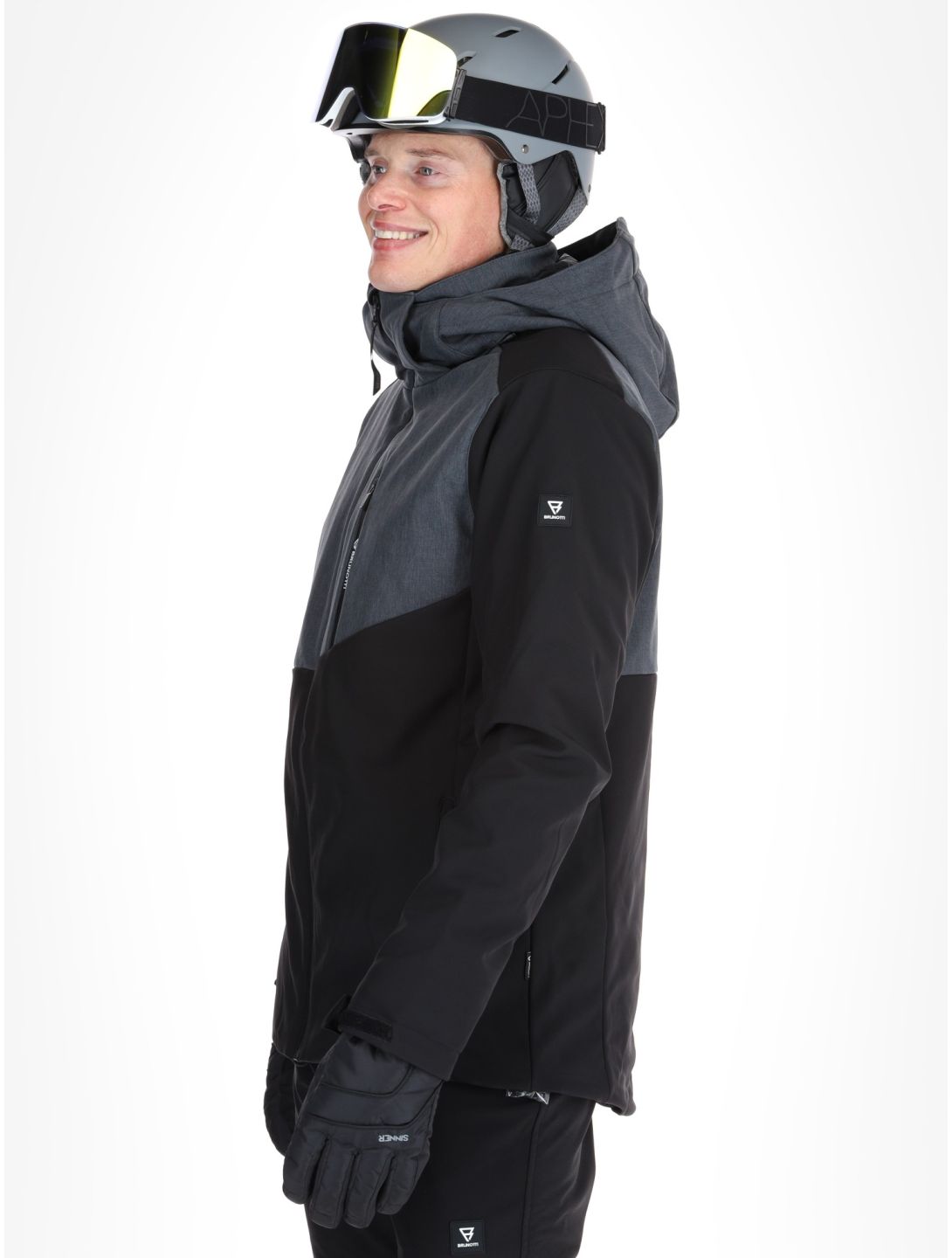 Brunotti, Twinstroke softshell ski-jas heren Black zwart 