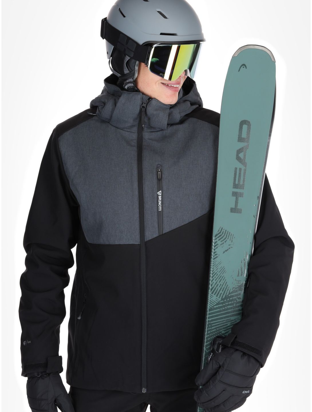 Brunotti, Twinstroke softshell ski-jas heren Black zwart 