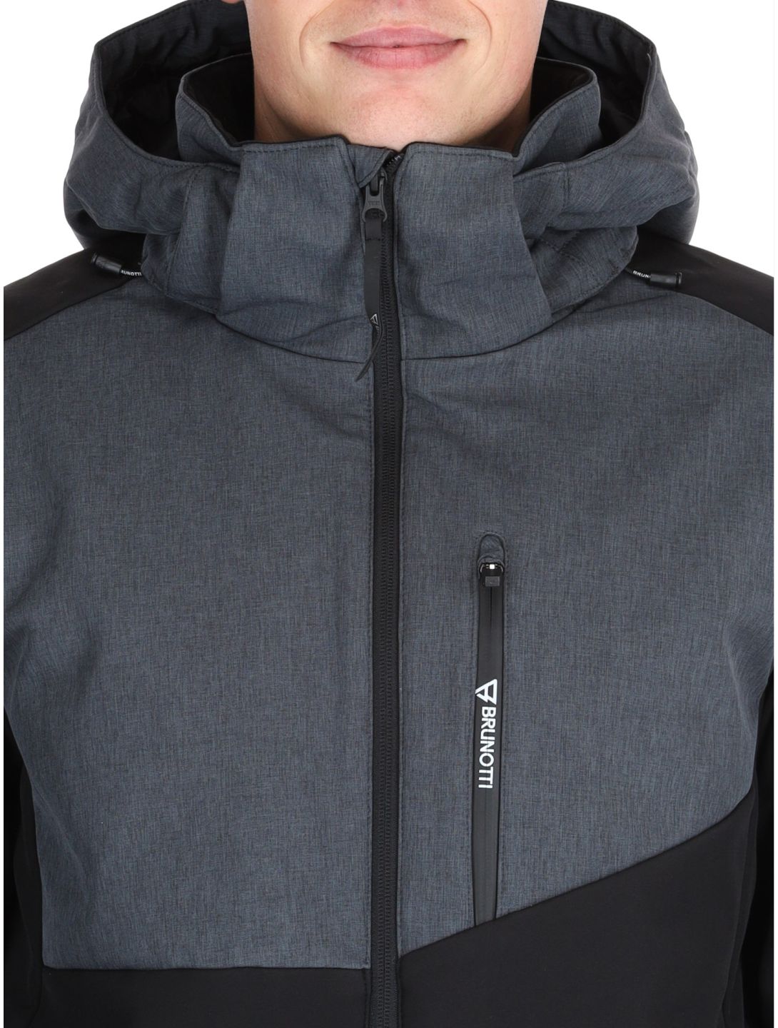 Brunotti, Twinstroke softshell ski-jas heren Black zwart 