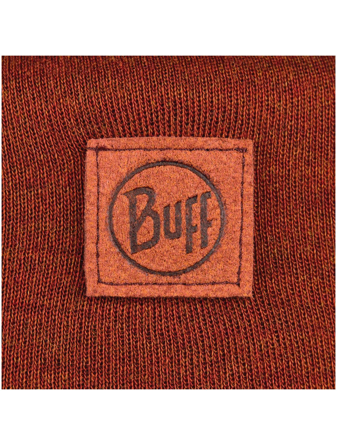 Buff, Merino Heavyweight Beanie muts unisex Solid Sienna bruin 