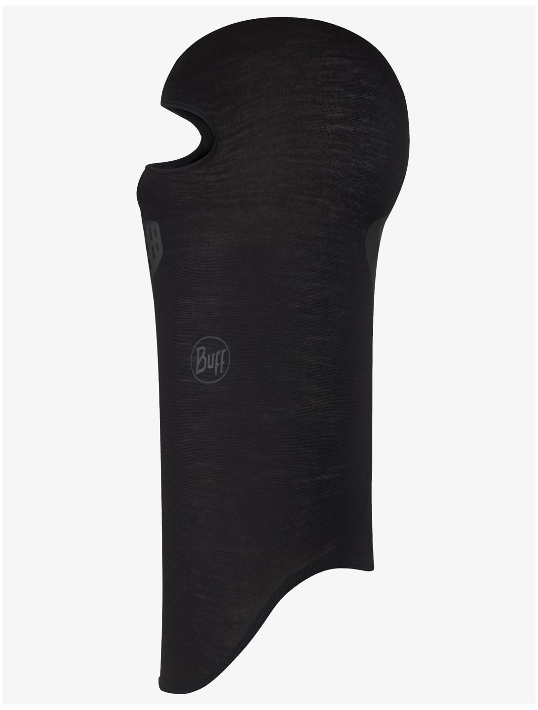 Buff, Merino Lightweight Balaclava skimasker unisex Solid Black zwart 