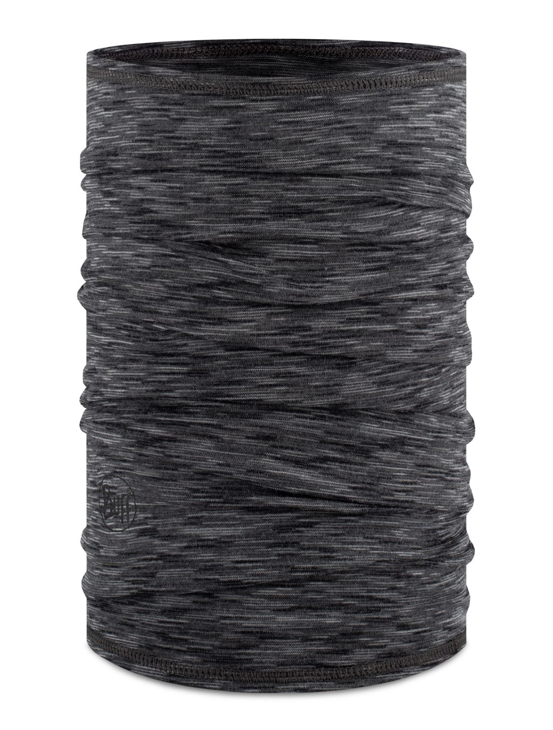 Buff, Merino Lightweight sjaal kinderen Graphite Multistripes grijs 