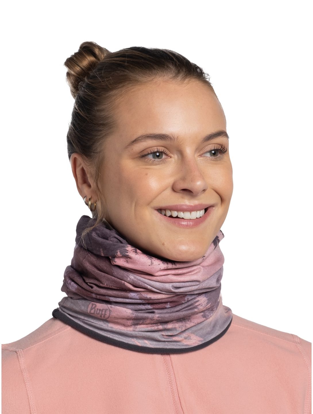 Buff, Polar Reversible sjaal unisex Metly Rosewood multicolor, roze 