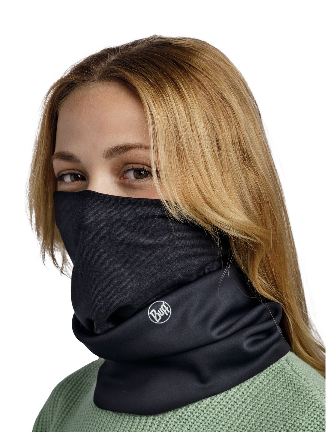 Buff, Windproof sjaal unisex Black zwart 