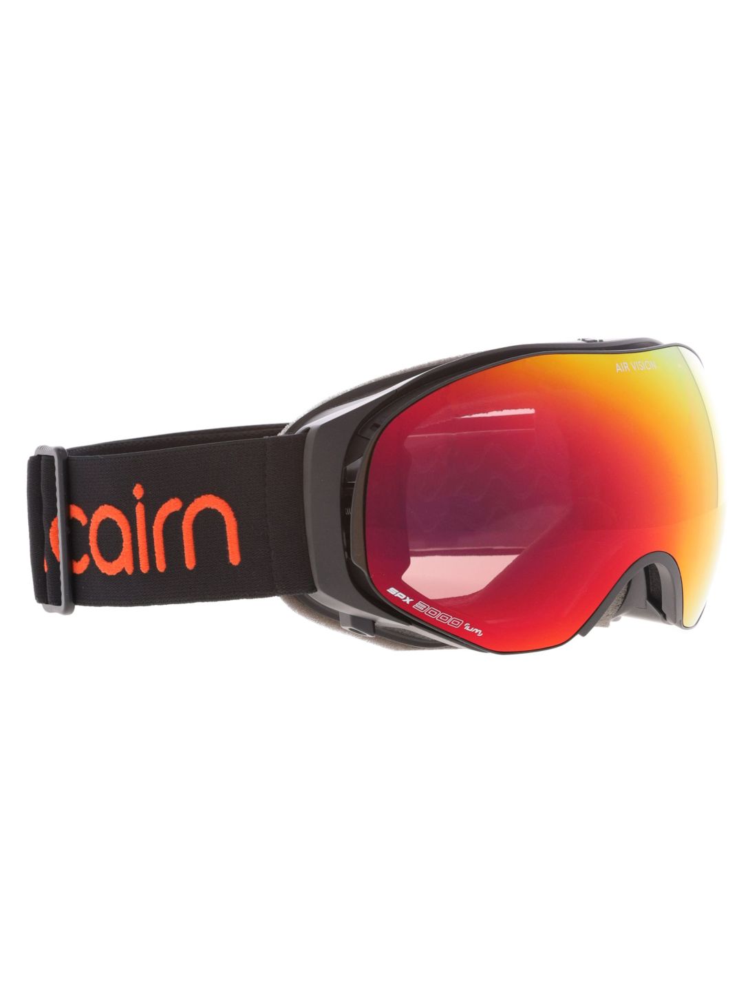 Cairn, Air Vision OTG skibril unisex Mat Black Orange oranje, zwart 