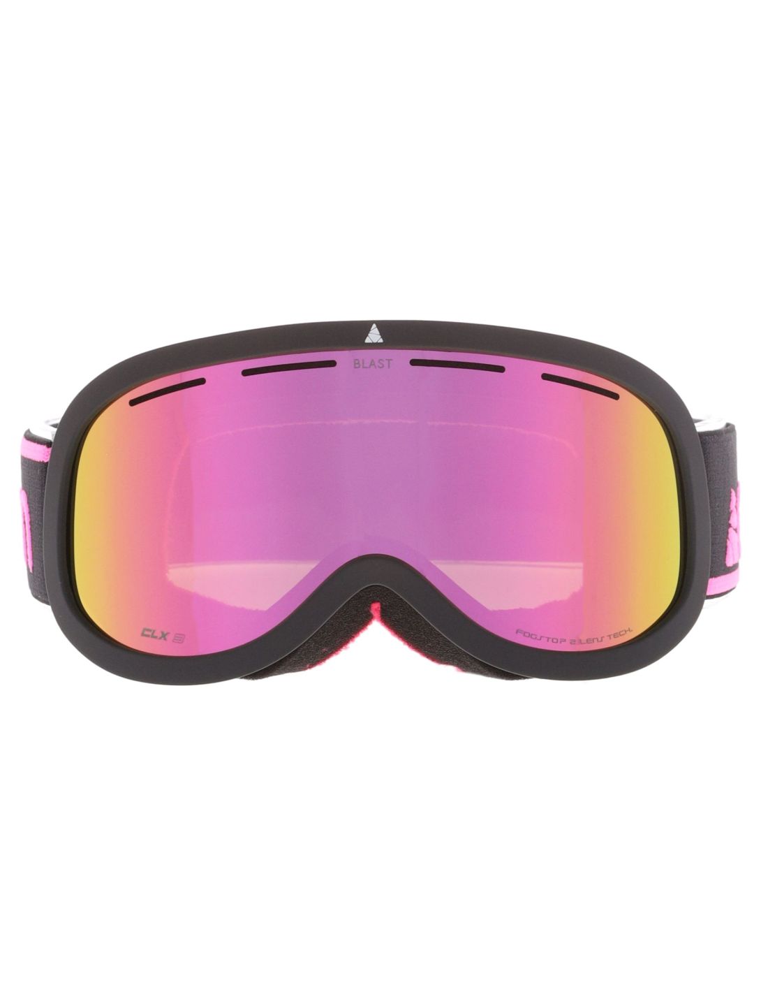 Cairn, Blast skibril kinderen Mat Black Neon Pink roze, zwart 