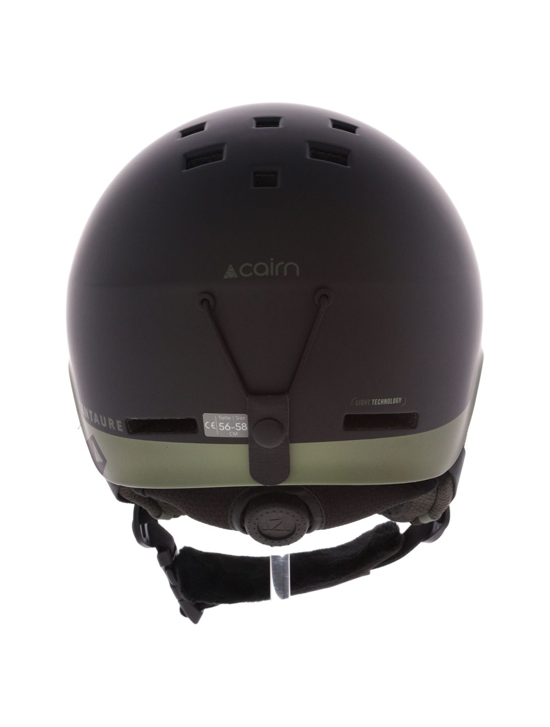 Cairn, Centaure Rescue skihelm unisex Mat Black Khaki groen, zwart 