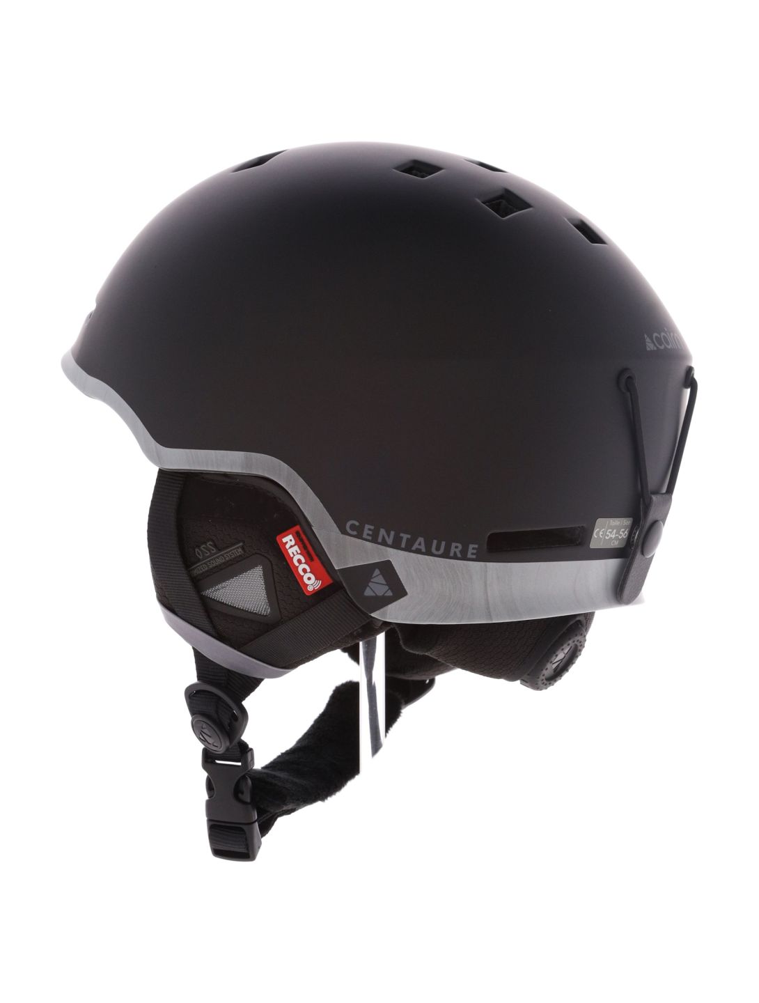 Cairn, Centaure Rescue skihelm unisex Mat Black Lava zwart 