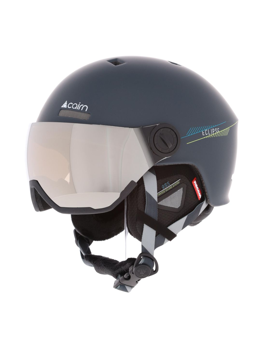 Cairn, Eclipse Rescue skihelm met vizier unisex coal blauw 