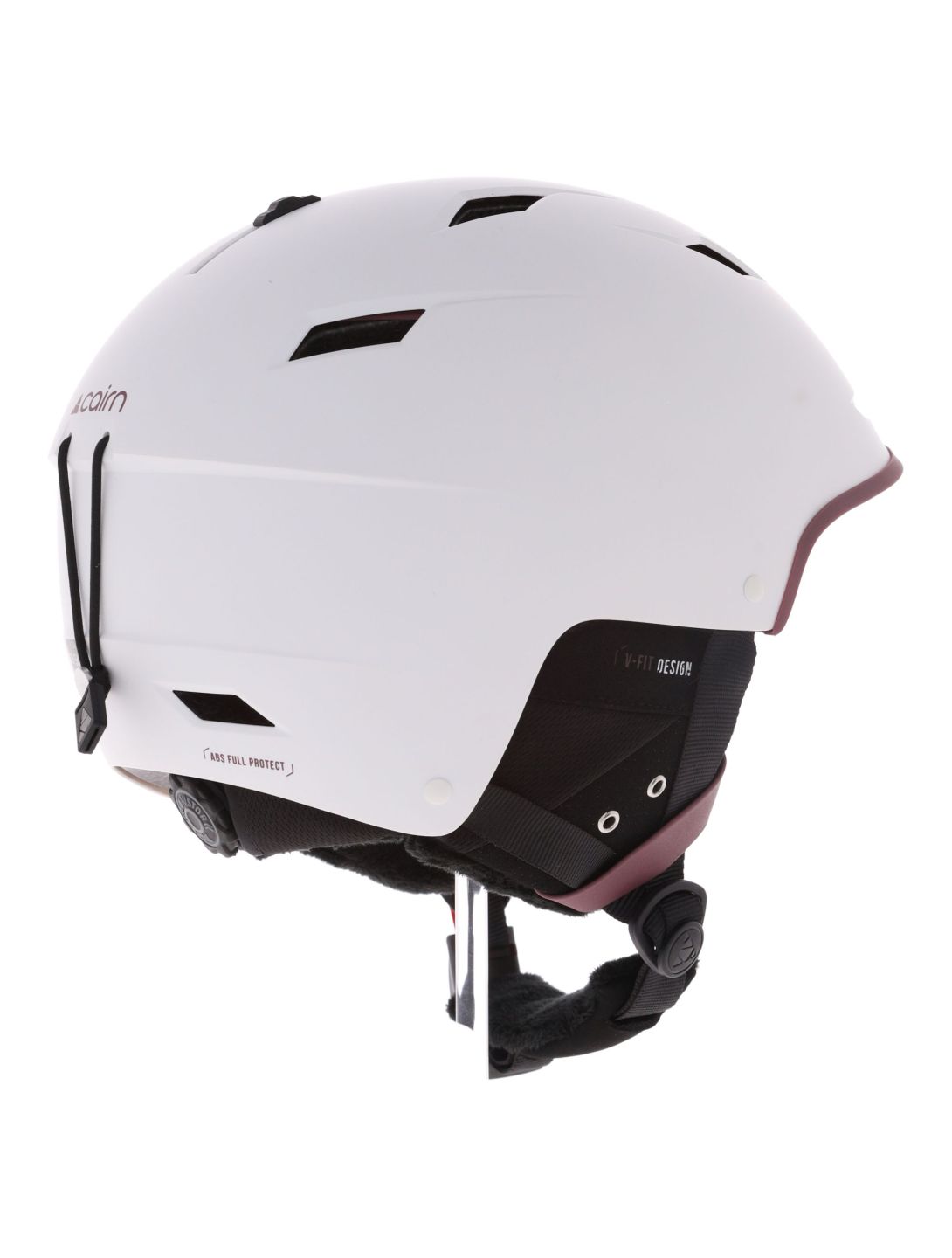 Cairn, Equalizer skihelm unisex Mat White Dahlia paars, wit 