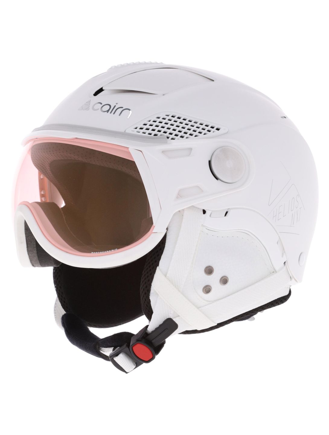 Cairn, Helios Evolight NXT skihelm met vizier unisex Mat White wit 