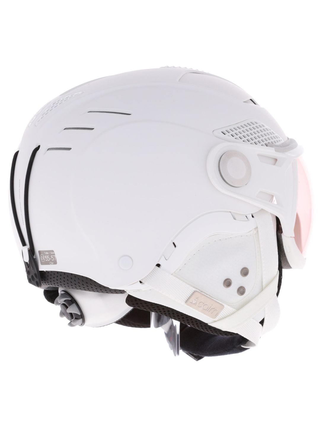 Cairn, Helios Evolight NXT skihelm met vizier unisex Mat White wit 